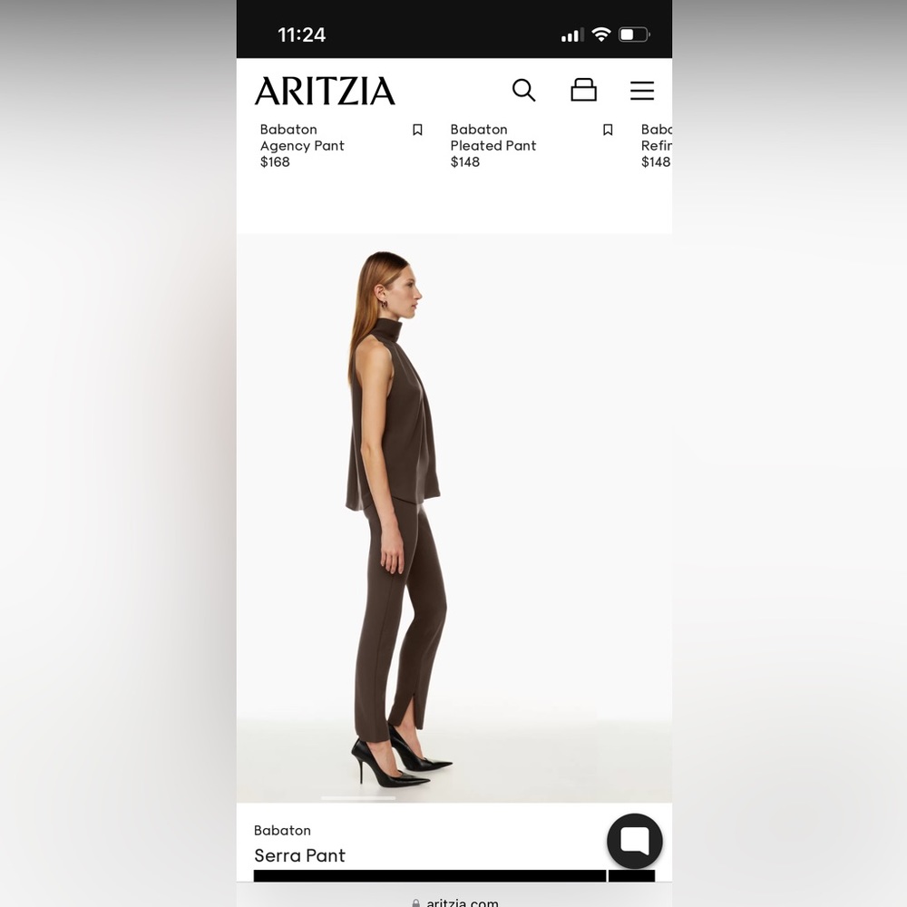 Aritizia brand new chocolate pant